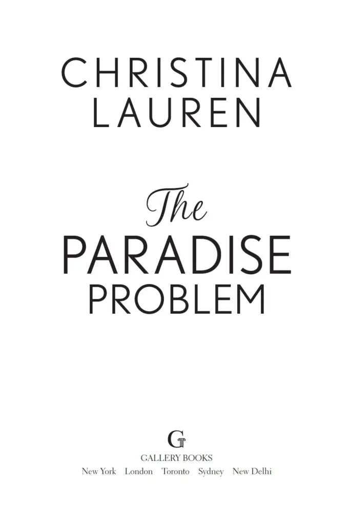 The Paradise Problem by Christina Lauren — Figure 1