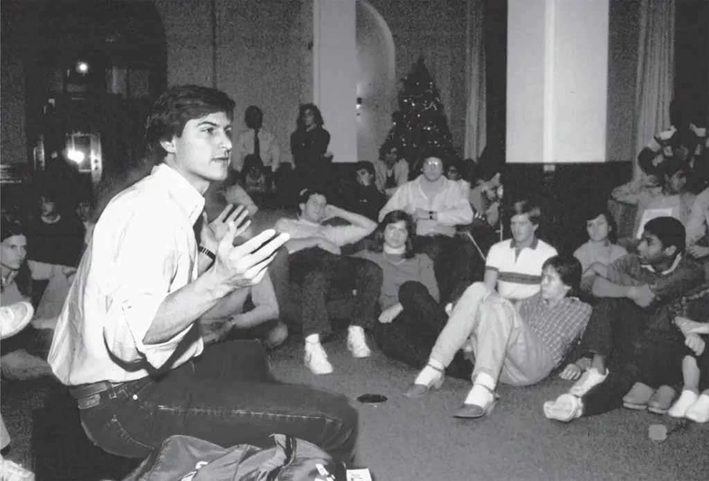 At Stanford, 1982: “How many of you are virgins? How many of you have taken LSD?”