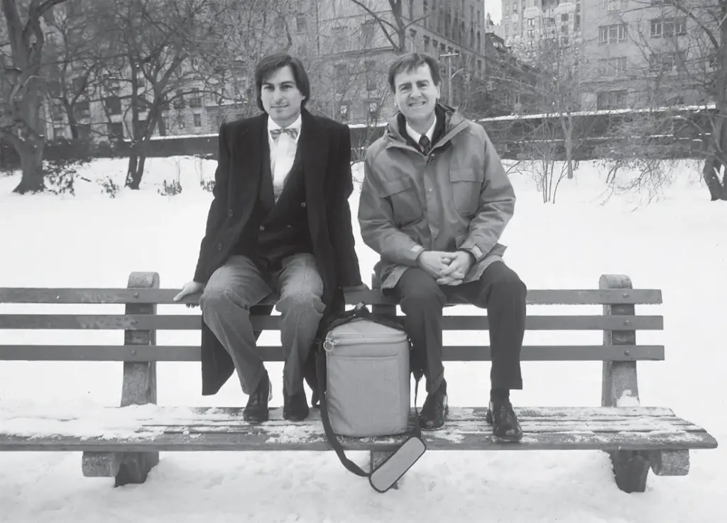 With  John  Sculley  in  Central  Park,  1984:  “Do  you  want  to  spend  the  rest  of  your  life  selling
