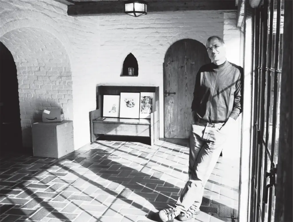 And just one more from Diana Walker: a 2004 portrait at his house in Palo Alto.