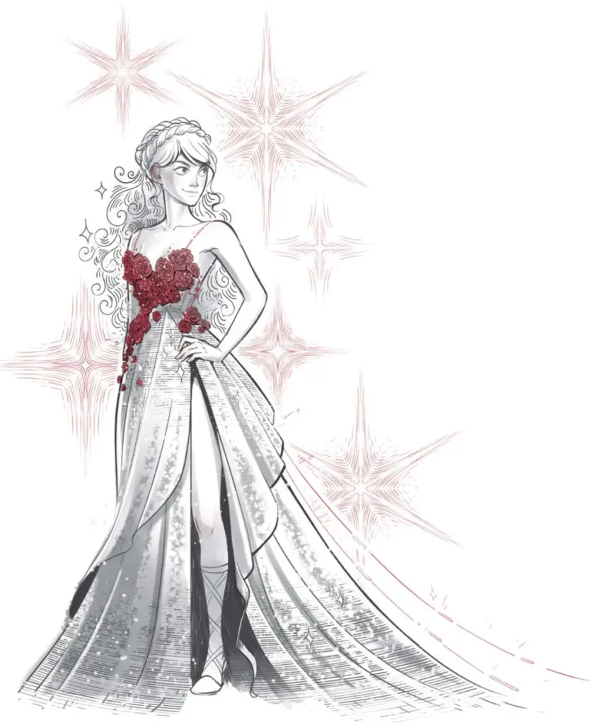 “My armor is on!” she called.