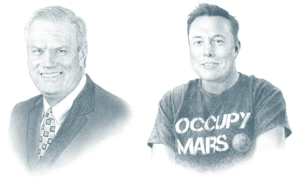 Solyndra CEO Brian Harrison; Tesla Motors CEO Elon Musk