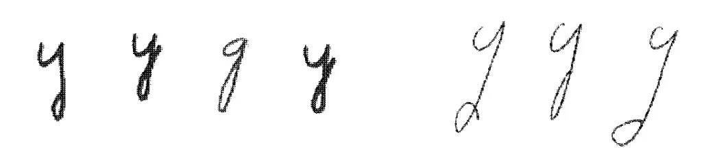 Long, narrow loops usually in the