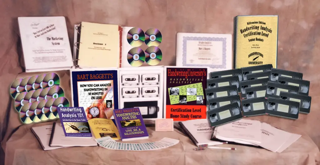For a complete line of handwriting analysis programs, see the enclosed order form, ask