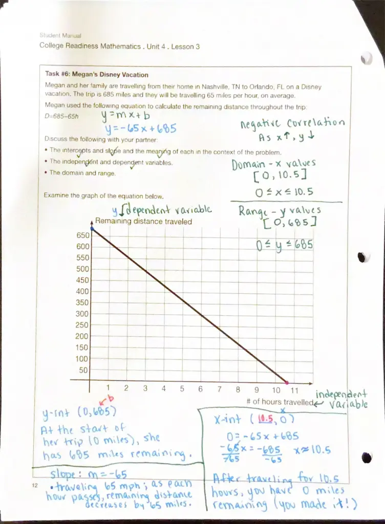 College Readiness Mathematics - Unit 4 - Lesson 3 — Figure 1