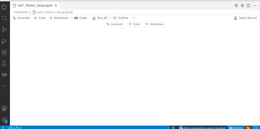Artificial Intelligence and Machine Learning Practical Guide — Jupyter Notebook (VS Code).