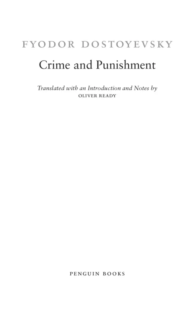 Fyodor Dostoevsky - Crime and Punishment — Figure 1