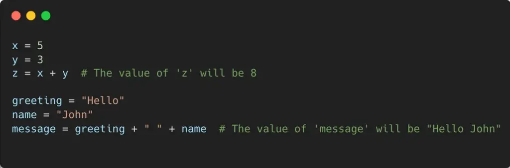 Variables provide a way to store and manipulate data in