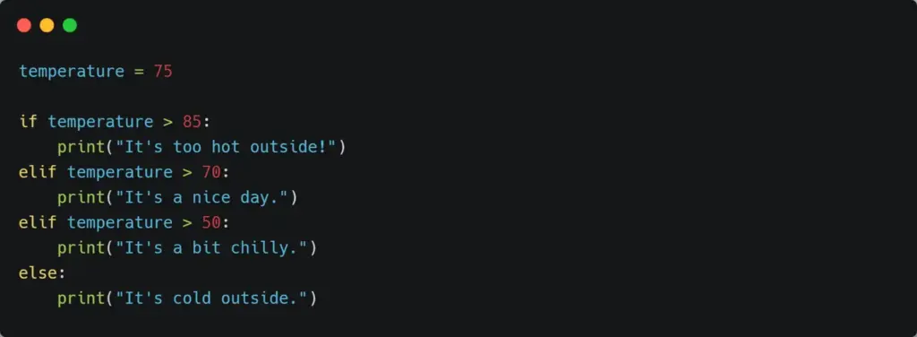 Nested if Statement