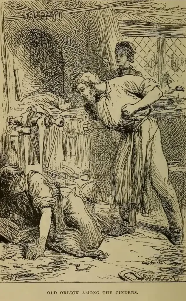 When I came down again, I found Joe and Orlick sweeping up, without