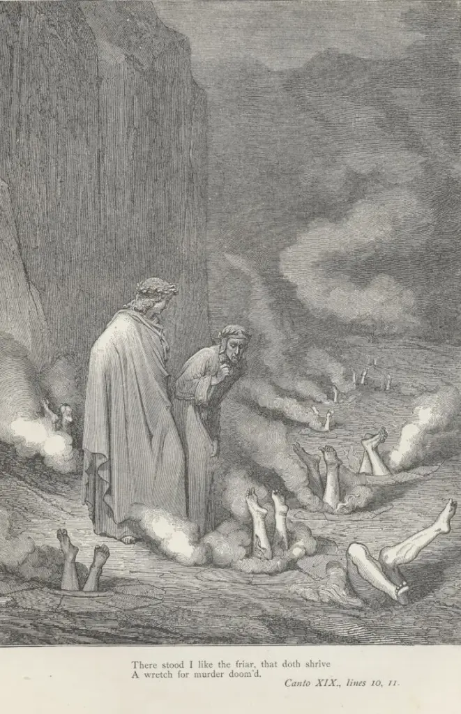 The Divine Comedy by Dante Alighieri — Glanc’d with such violent motion, as had snapt