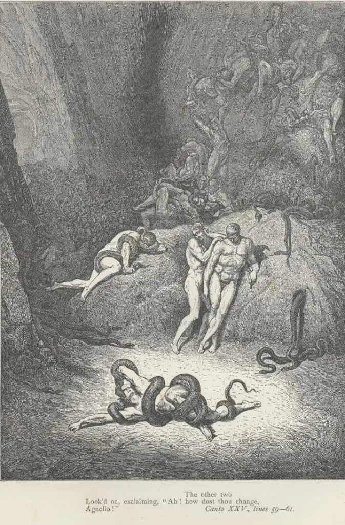 The Divine Comedy by Dante Alighieri — His felon deeds their end, beneath the mace