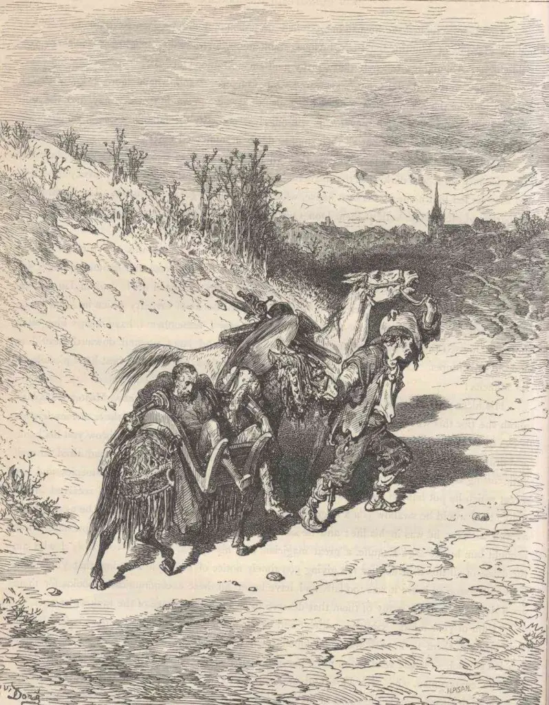 Don Quixote by Miguel de Cervantes — in his senses and had not yet changed from a quiet country gentleman into a