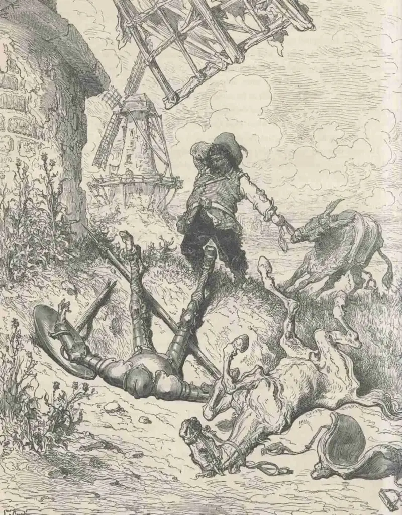 Don Quixote by Miguel de Cervantes — “God order it as he may,” said Sancho Panza, and helping him to rise got