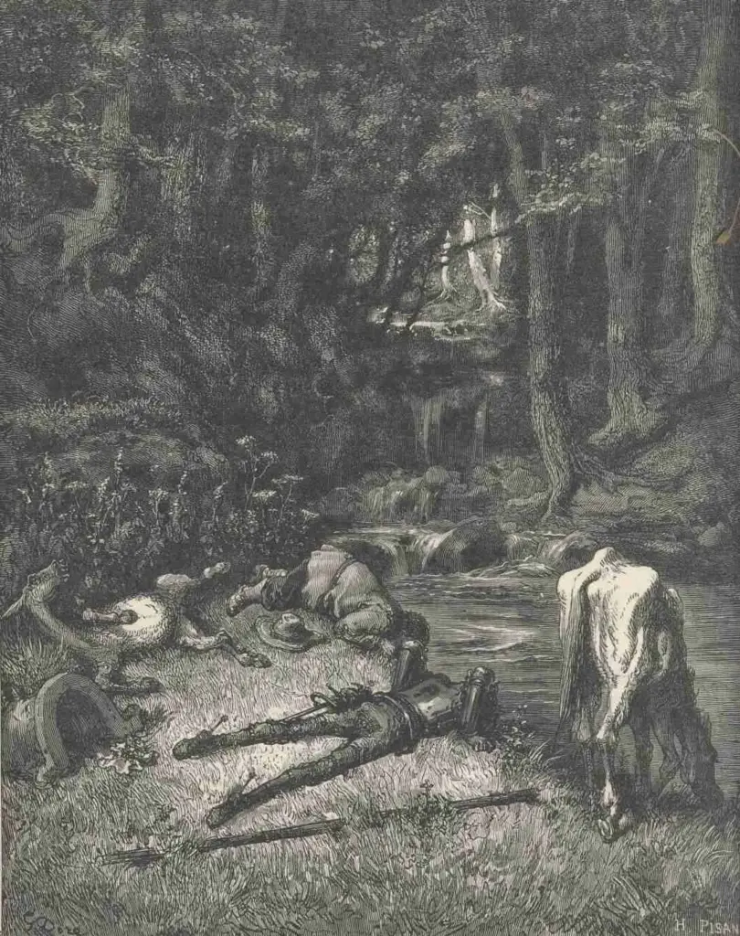 Don Quixote by Miguel de Cervantes — Sancho had not thought it worth while to hobble Rocinante, feeling sure,