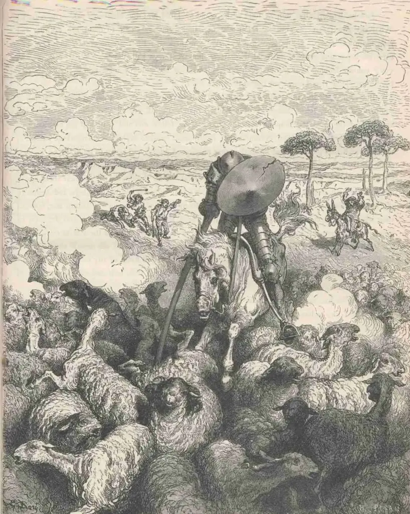 Don Quixote by Miguel de Cervantes — “What?”  said  Don  Quixote:  “give  aid  and  assistance  to  the  weak  and