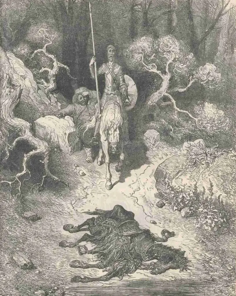 Don Quixote by Miguel de Cervantes — As  they  stood  looking  at  it  they  heard  a  whistle  like  that  of  a  shepherd