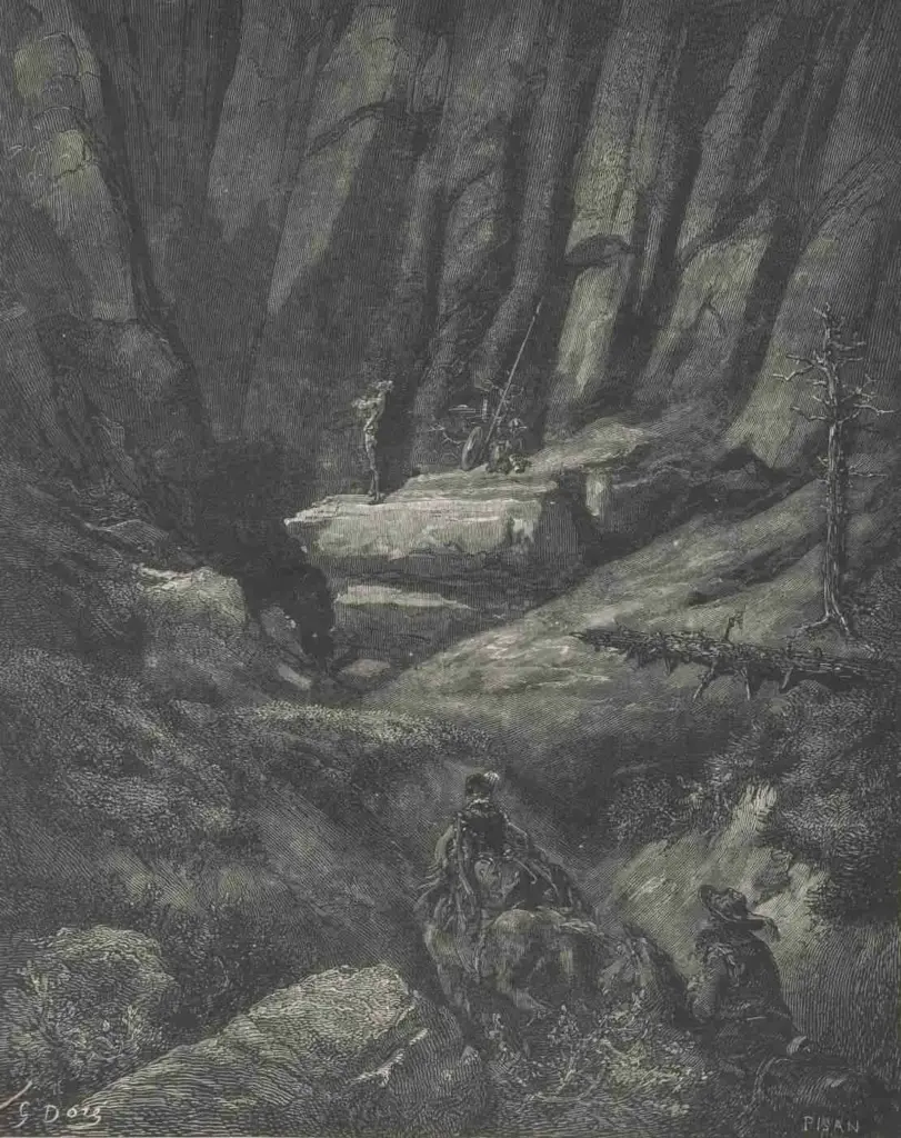Don Quixote by Miguel de Cervantes — They  had  gone  about  three-quarters  of  a  league  when  they  discovered