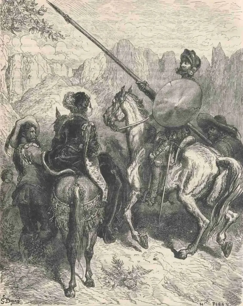Don Quixote by Miguel de Cervantes — Quixote said to the damsel: