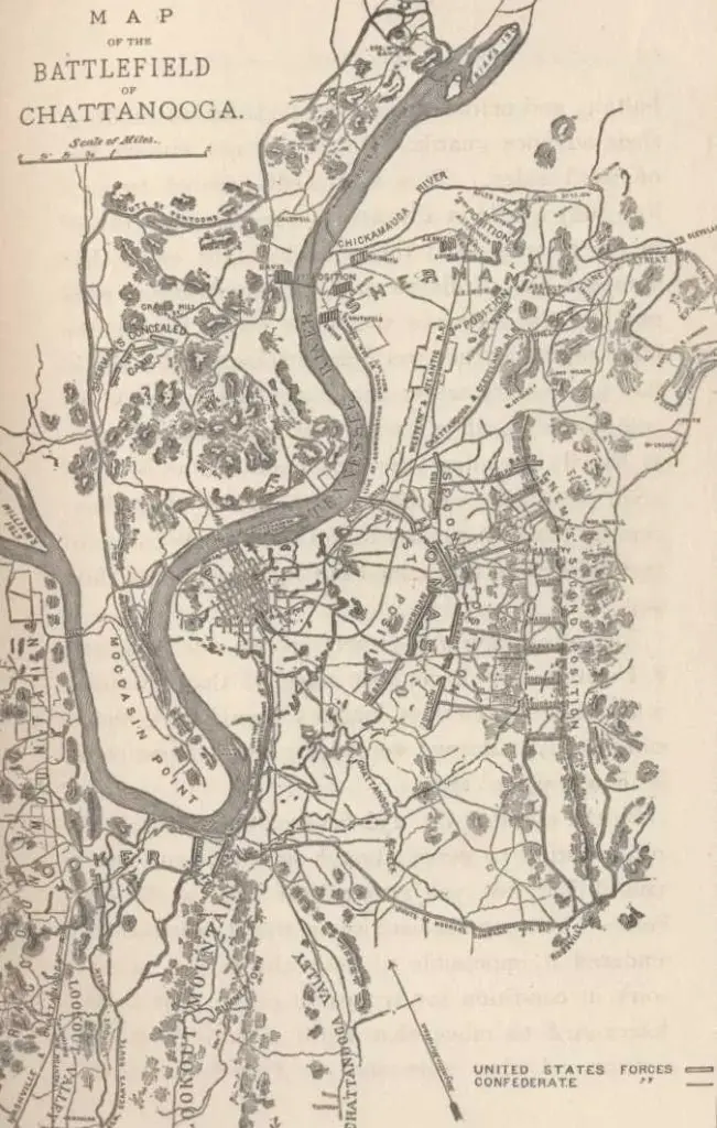 By the night of the 23d Sherman's command was in a position to move,