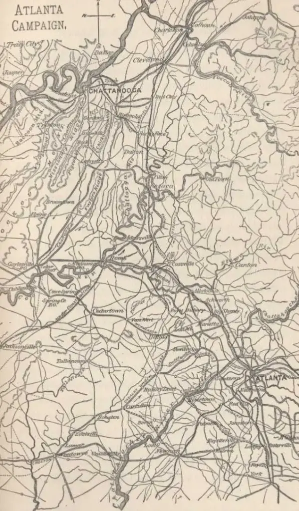 As  I  have  said  already,  Johnston  was  at  Dalton,  which  was  nearly  one-