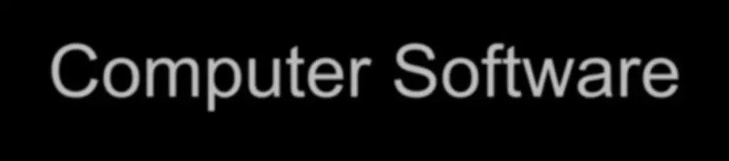 Software: