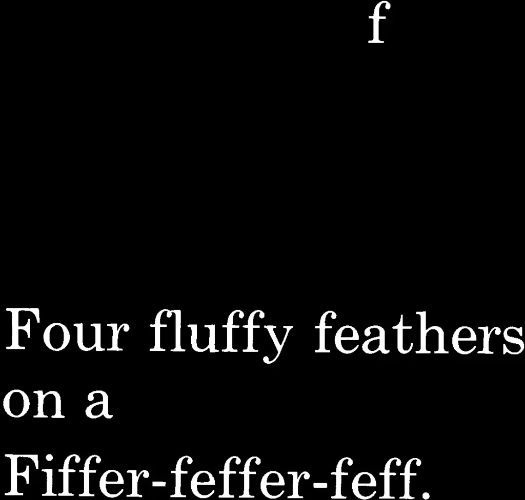 Dr. Seuss's ABC Book — Four fluffy  feathers