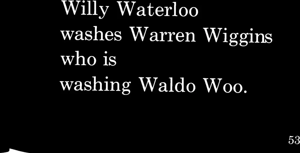Dr. Seuss's ABC Book — washing Waldo Woo.