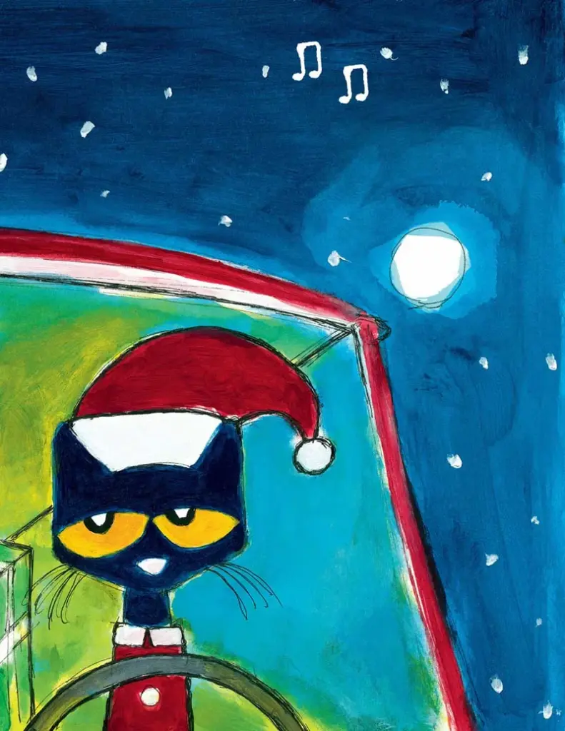 Pete the Cat Saves Christmas by Eric Litwin — Give it your all, give it your all.