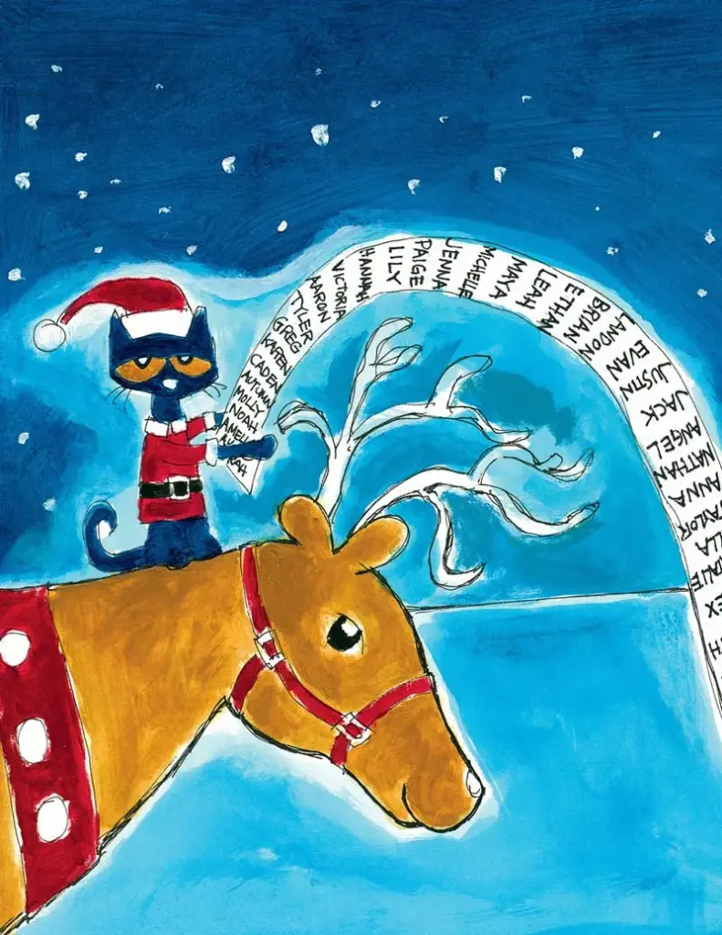 Pete the Cat Saves Christmas by Eric Litwin — Santa’s list was so big, and Pete felt so small.