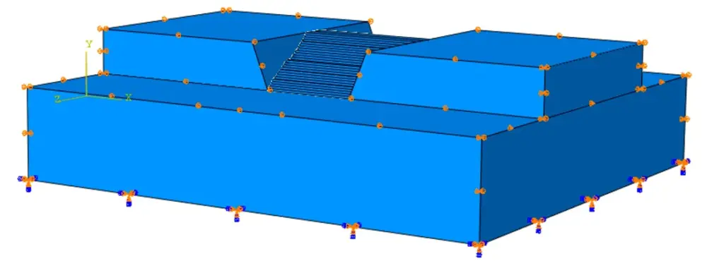 Boundary conditions of the model.