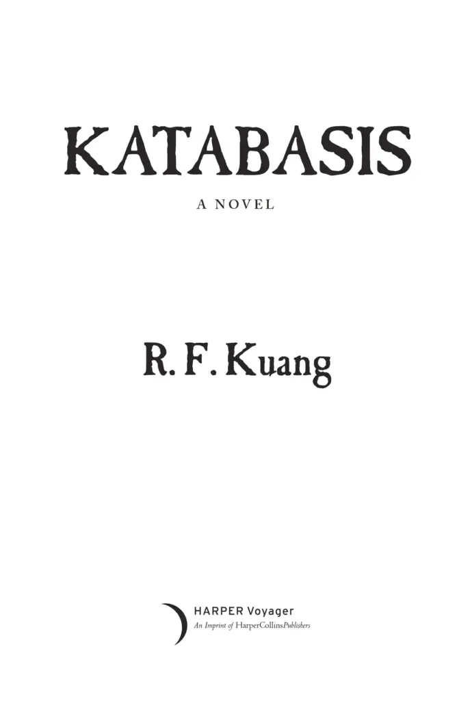 Katabasis - R F Kuang — Figure 1