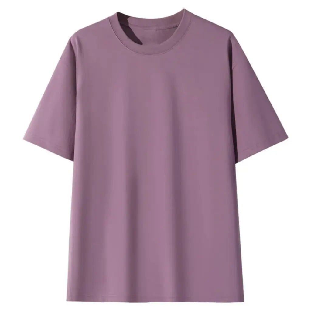 T-shirt Uni Violet Oversize