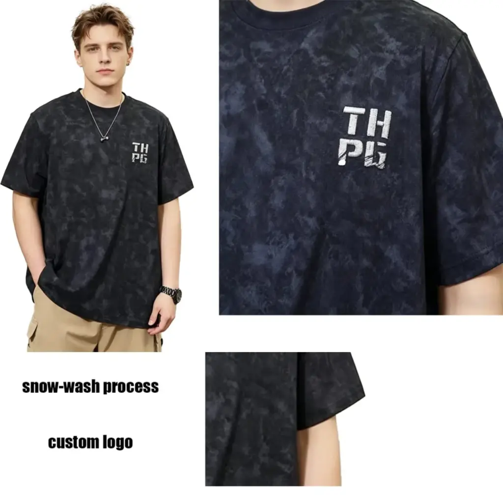 T-shirt THPG Snow Wash (Noir)