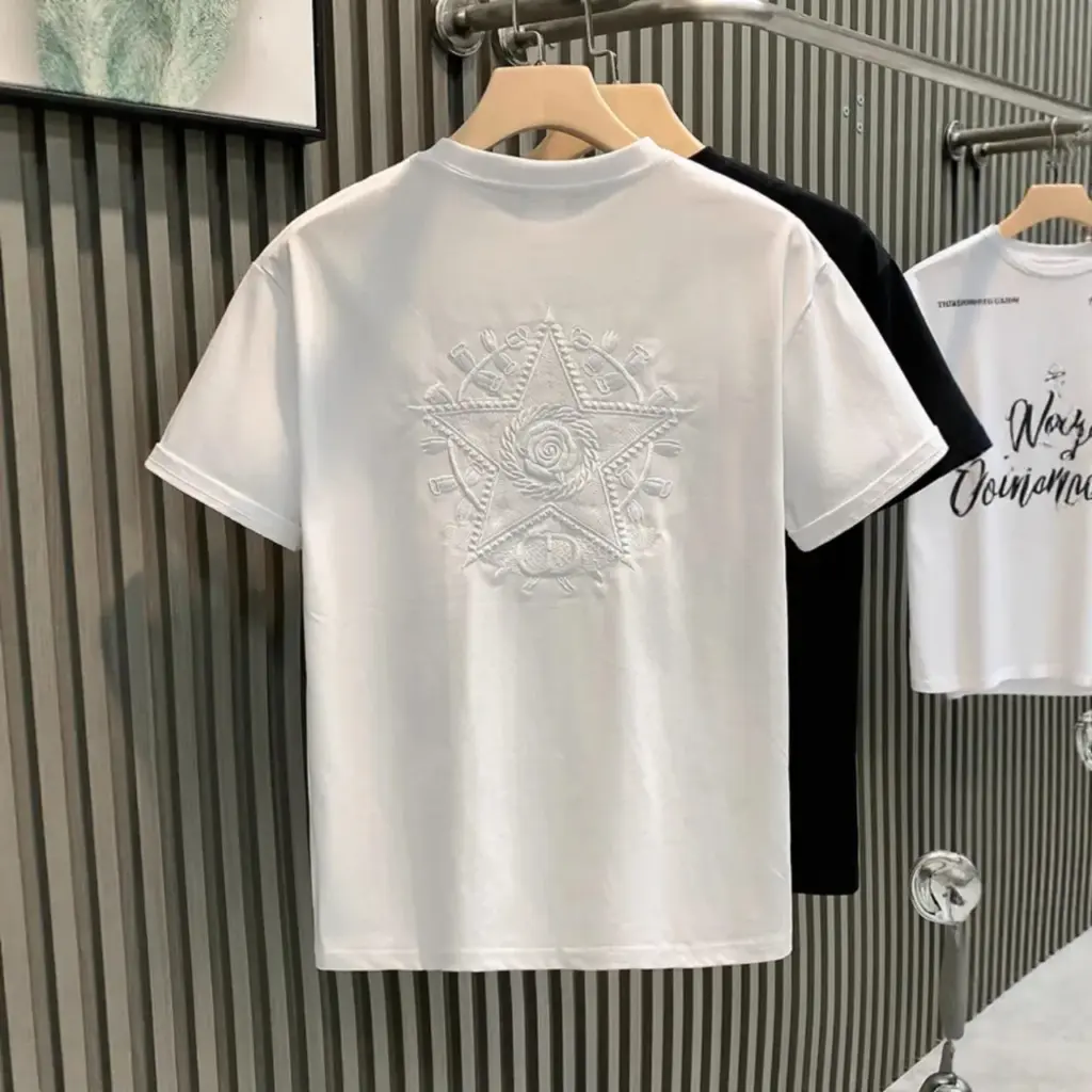 T-shirt Etoile Broderie (Blanc)