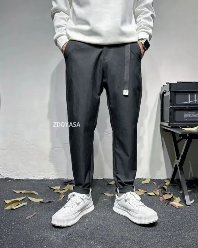 Pantalon Gris Tapered ZDQYASA