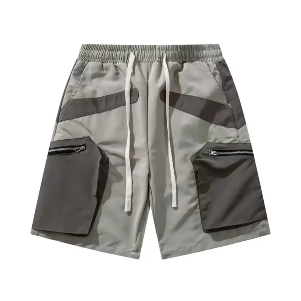 Short Cargo Bicolore Gris