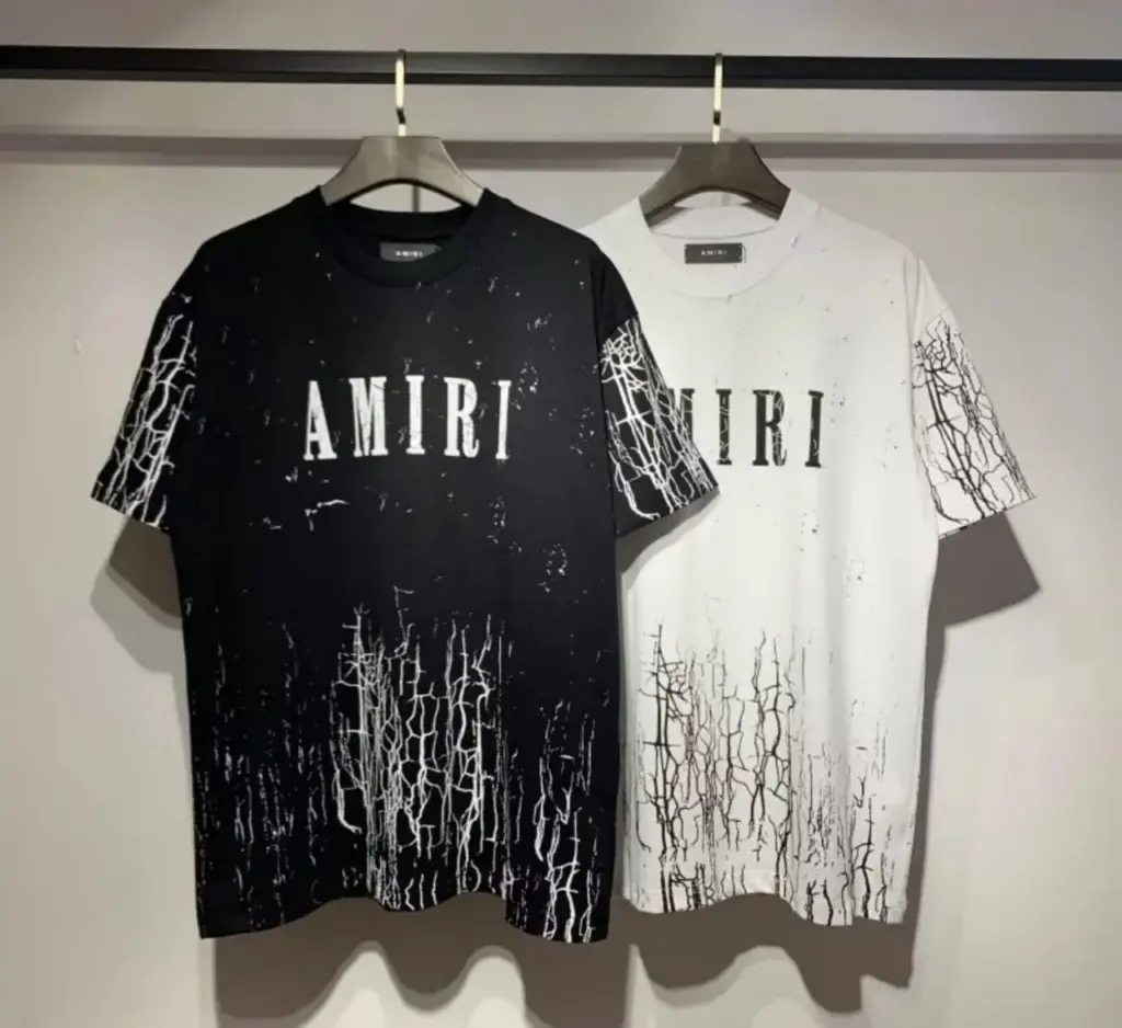 T-shirt AMIRI Craquelé (Noir + Blanc)
