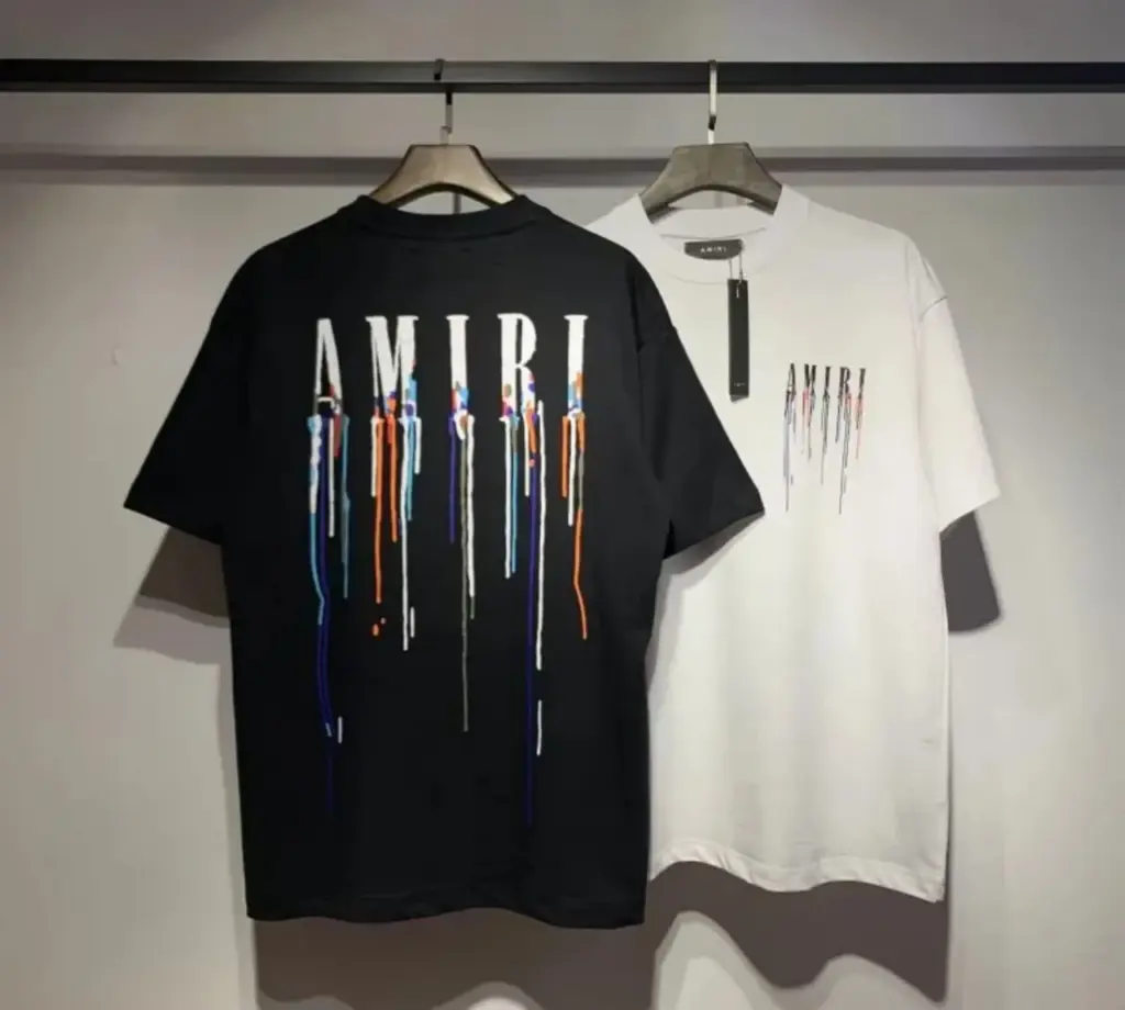 T-shirt AMIRI Paint Drip (Noir + Blanc)