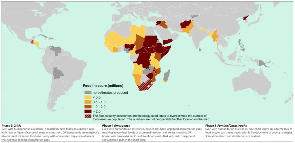 Political relationships influence how food moves between countries. Member nations